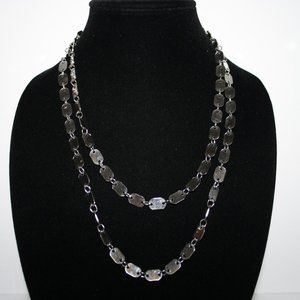 Vintagejelyfish Jewelry - Beautiful silver link necklace 44" Vintagejelyfish Jewelry - Beautiful silver link necklace 44"